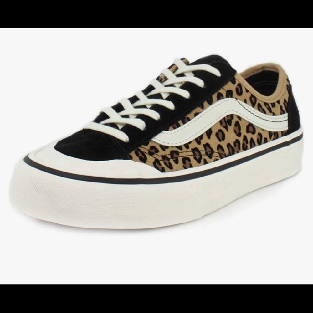 VANS LEOPARD PRINT SNEAKERS